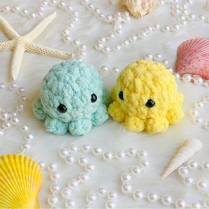 Handmade Crochet Octopus Buddies 2 pc